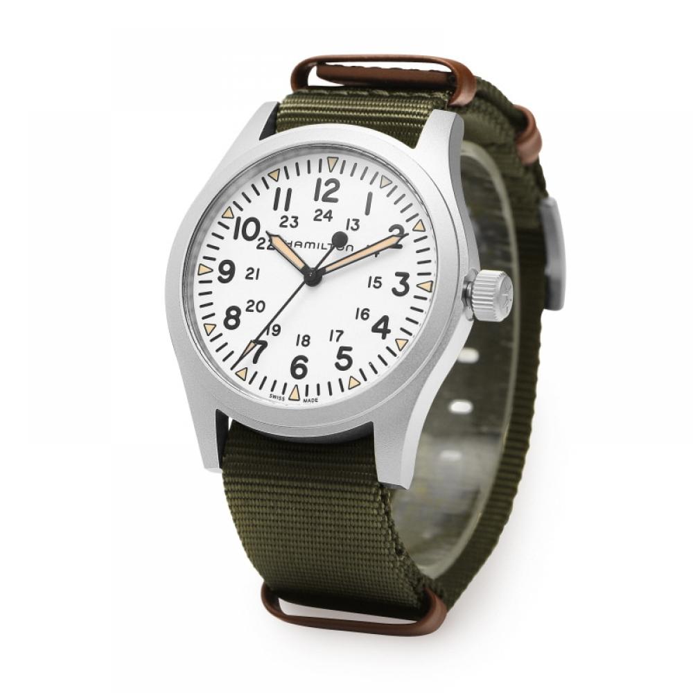 Hamilton H69529913 Khaki Field Mechanical Мужские часы НАТО