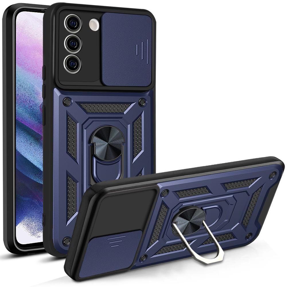 Чехол для Samsung S21 Чехол Galaxy S21 Plus Чехол Galaxy S21+ 5G Магнитное кольцо-держатель Бронированный чехол для телефона Защита сдвижной камеры Задняя крышка