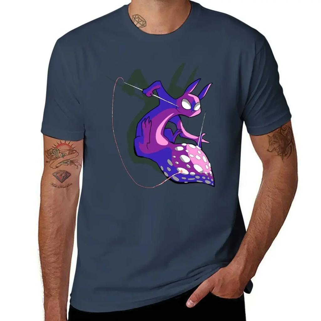 Rain World Downpour Slugcat Spearmaster T-Shirt customs vintage anime shirt animal prinfor boys fitted t shirts for men