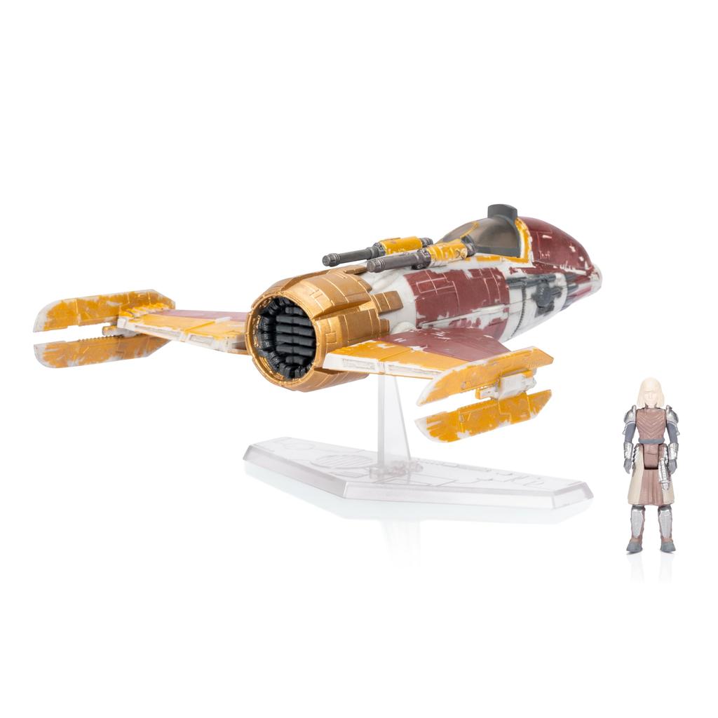 STAR WARS Micro Galaxy Squadron Demon Fighter Vehicle with Microfigure Accessory - 5" 1"