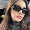 Oversize Rectangle Sunglasses Women Men Shades Retro Black Sun Glasses Luxury Brand Square Shades UV400