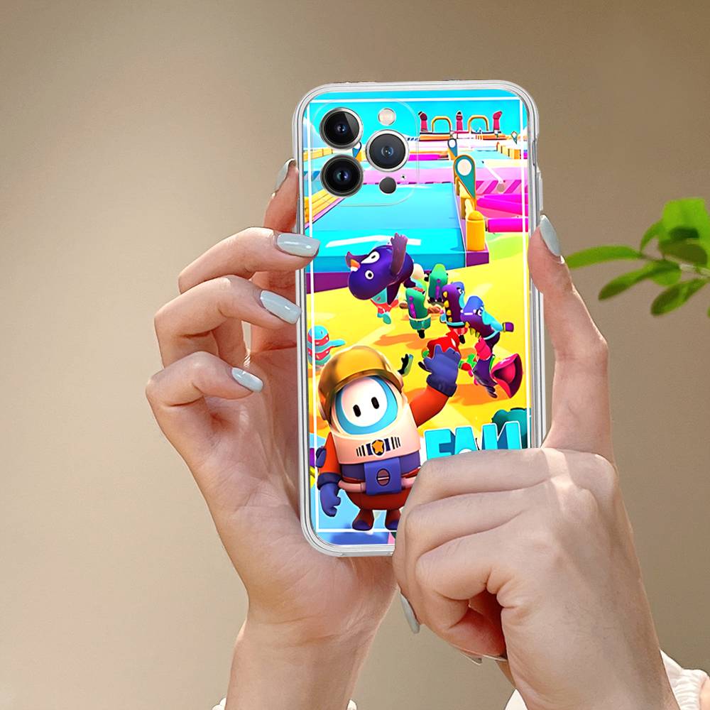 F-Fall G-Guys Party Game Phone Case For IPhone 17 16 15 14 13 12 11 Pro Max Plus Soft Cover Personalized DIY