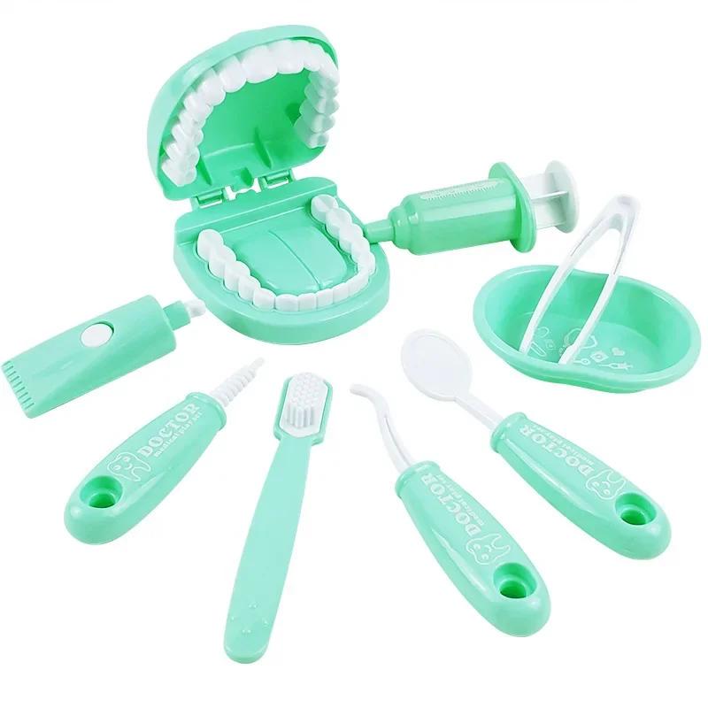 Non-Toxic Children Montessori Toys Parent-Child Interaction For Children Dentist Check Teeth Model Doctors Role Play Baby Montessori Toys