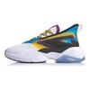 Li Ning Transcend Нескользящие износостойкие низкие беговые кроссовки мужские Бело-синие AGLQ029-3
