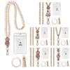 Деревянный шнурок Yousheng для удостоверения личности, ремешок для учителя с держателем удостоверения личности, брелок в стиле бохо, шнурок с бусинами, подвеска из натурального дерева