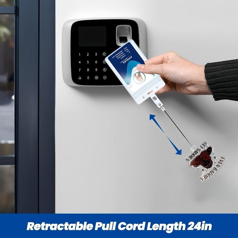 Новый мультяшный акриловый бейдж-ролик для медицинских принадлежностей, выдвижной держатель для ID-карты с вращающимся на 360 градусов зажимом-аллигатором, держатель для имени