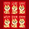 6Pcs Chinese Dragon Red Envelopes Unique Design Traditional Luck Money Bags for Spring Festival Celebrations