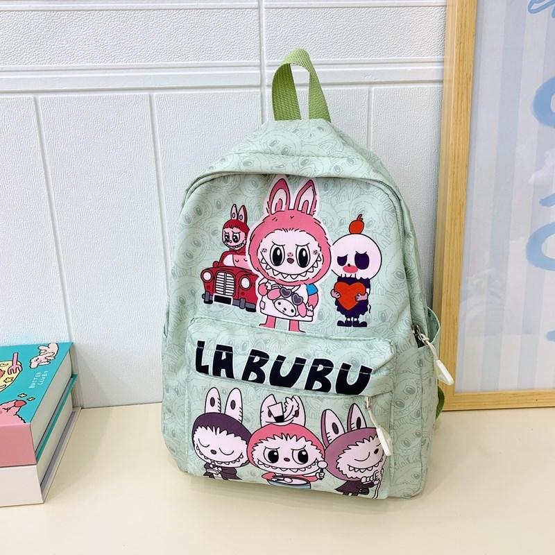 Cartoon Anime Boys And Girls Backpack Foreign Style Printing Cute Student Schoolbag Children'S Backpack
