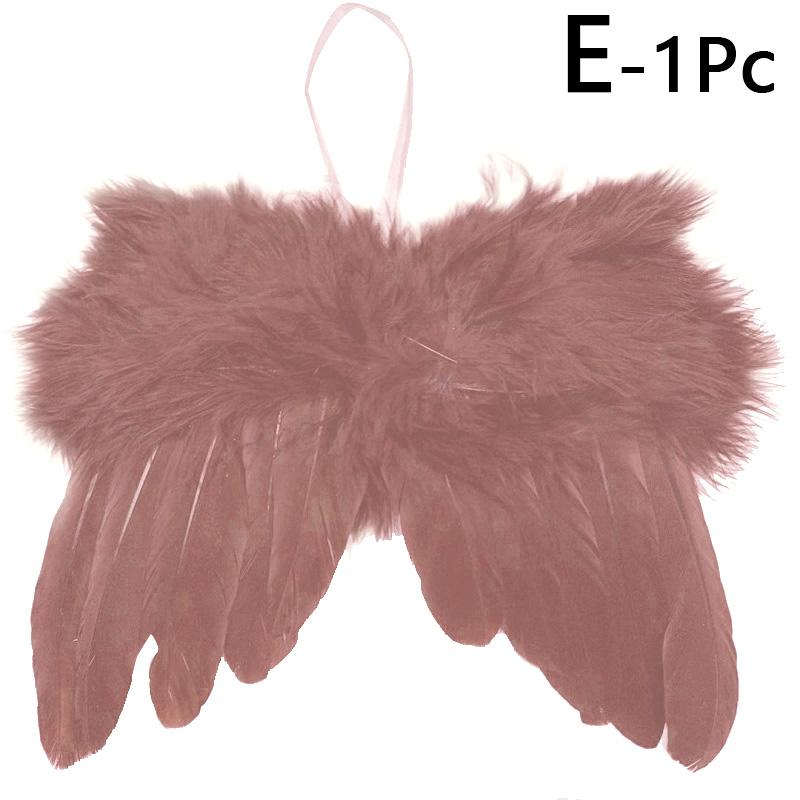 Angel Wings White Feather Newborn Baby Photo Props Christmas Hanging Ornaments Stage Show Masquerade Party Decoration