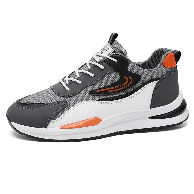 Мужские водонепроницаемые кожаные туфли Осень/Зима Спортивные повседневные кроссовки на флисовой подкладке Дышащая резиновая подошва Обувь на открытой шнуровке