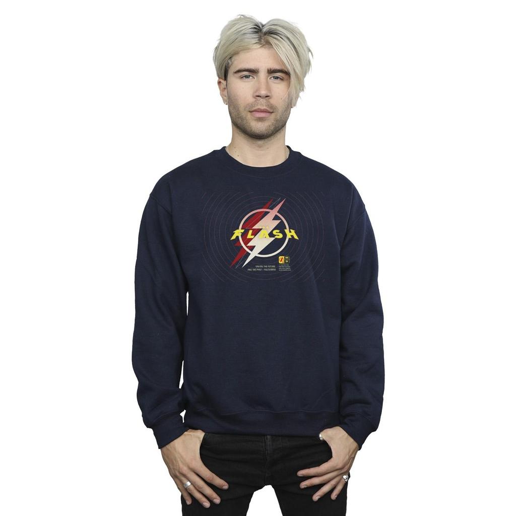 DC Comics Mens The Flash Lightning Logo Sweatshirt