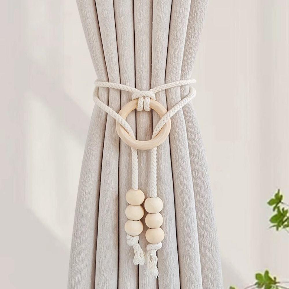 2Pcs Handcrafted Curtain Tiebacks Minimalist Curtain Holdbacks Home Decoration
