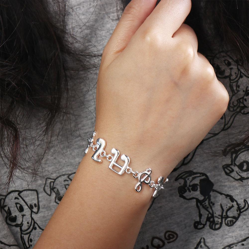 Exquisite Aesthetic Music Note Bracelet Jewelry Adjustable Silver Bangle Fashion Gorgeous Eight Note Hand Chain Gift
