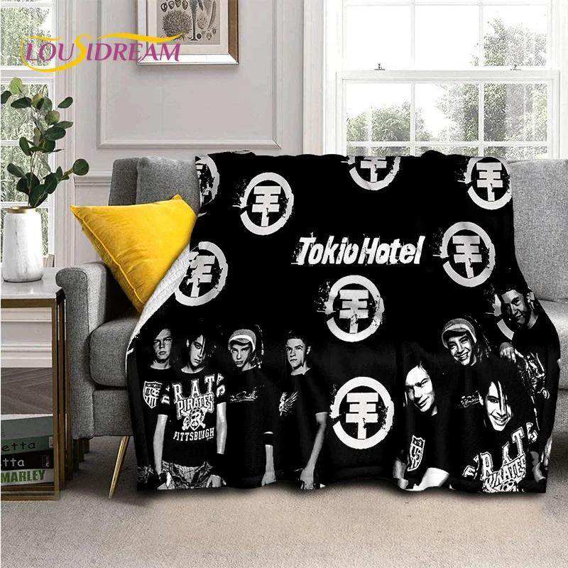 Rock Band Tokio Hotel Билл Каулитц Мягкое фланелевое одеяло для кровати, спальни, дивана, пикника, Плед для укрытия, активного отдыха на природе, подарок