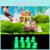 Charming Multicolor Glow In The Dark Resin Desktop Miniature Decorations Cute Figurines