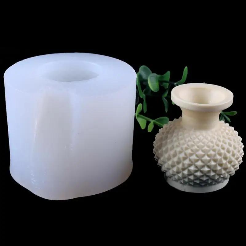 3D Vase Crystal Mold DIY Car Scented Plaster Decoration Decorations Decoration Cake Decorations Mold Home Molds Supplies