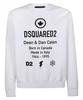 DSQUARED2 luxury men's sweatshirt white -40%%% - Size: XXL