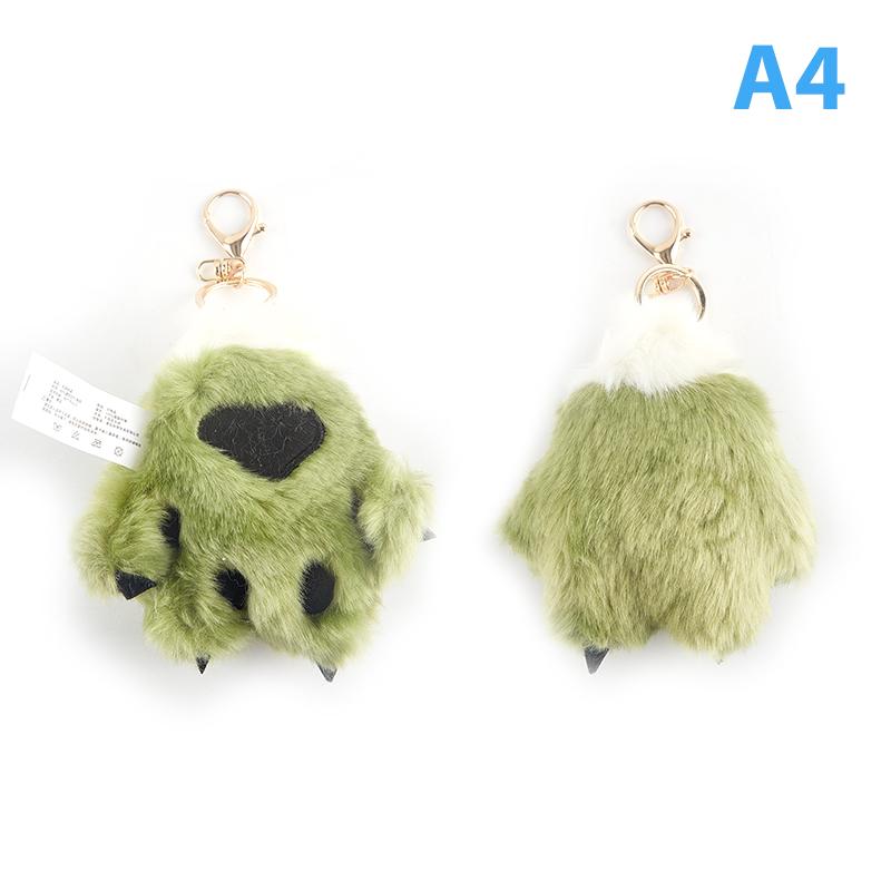 Имитация лапы тигра, плюшевая игрушка, подвеска в виде животного, брелок с леопардовым принтом, школьная сумка