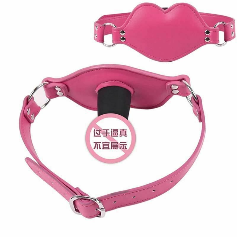 Pink Dildo Gag Mouth Plug Restraints Gags