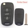 Складной чехол для автомобильного ключа Flip Shell для Hyundai Elantra VERNA IX30/35/Sonata ACCENT TUCSON Avante Solaris для Kia Sportage K5 Soul Rio picanto