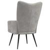 Relax Armchair Light Grey Velvet