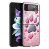 Эстетика отпечатка лапы собаки Жесткий ПК Чехол для телефона Для Samsung Galaxy Z Flip 7 6 5 4 Черная Крышка Для Galaxy Z Flip 3 Складной Fundas Сумка