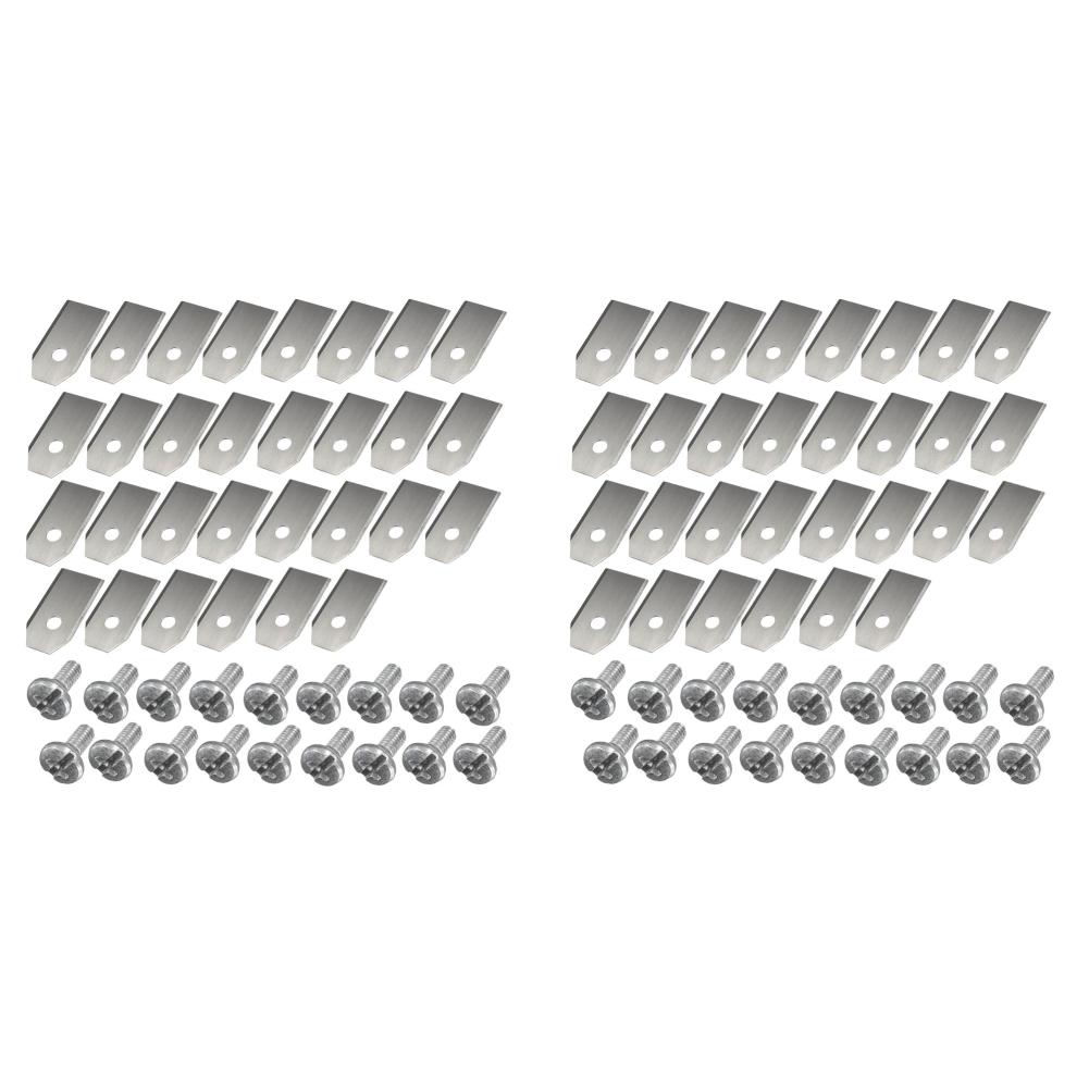 18-60 шт. Набор режущих лезвий для газонокосилки Лезвие триммера из нержавеющей стали Совместимо со сменными лезвиями для косилок Gardena/Yardforce