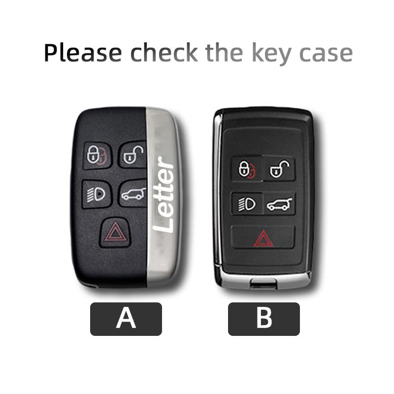 Car Key Case For 2025 Land Rover Range Rover Sport Evoque Freelander Keyless Suede Leather Cover Shell Keychain Car Accessories