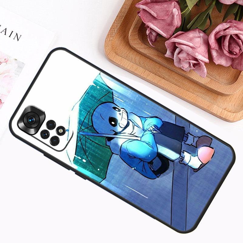 Чехол для телефона Game Undertale Sans для Xiaomi Redmi Note 12 8 9 10 11 Pro Note 12S 11S 10S 9S 9A 9C 9T 10A 10C 12C