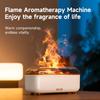 New Simulation Flame Aromatherapy Machine Quiet Mini Air Humidifier LED Colorful Light 300ML Humidifier Home Perfume Diffuser
