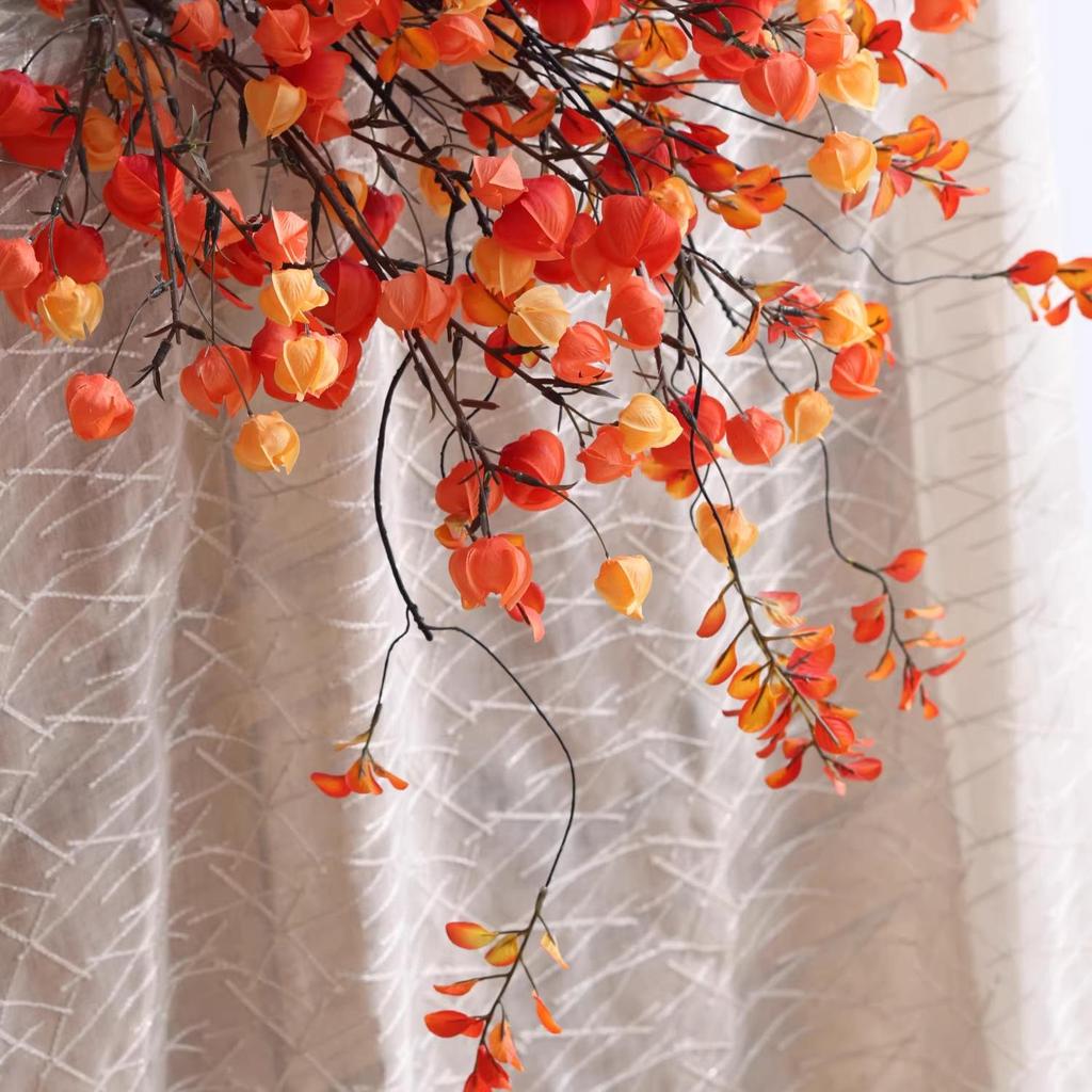Contemporary Lantern Fruit Faux Flower Ornament for Living Room TV Cabinet Decoration