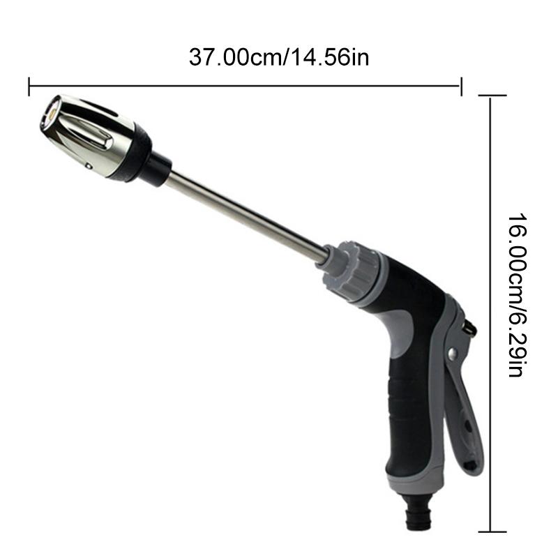 SEAMETAL Пистолет для воды высокого давления, регулируемая металлическая распылительная насадка, нескользящая ручка, водяной разбрызгиватель для дома, сада, мойки автомобилей