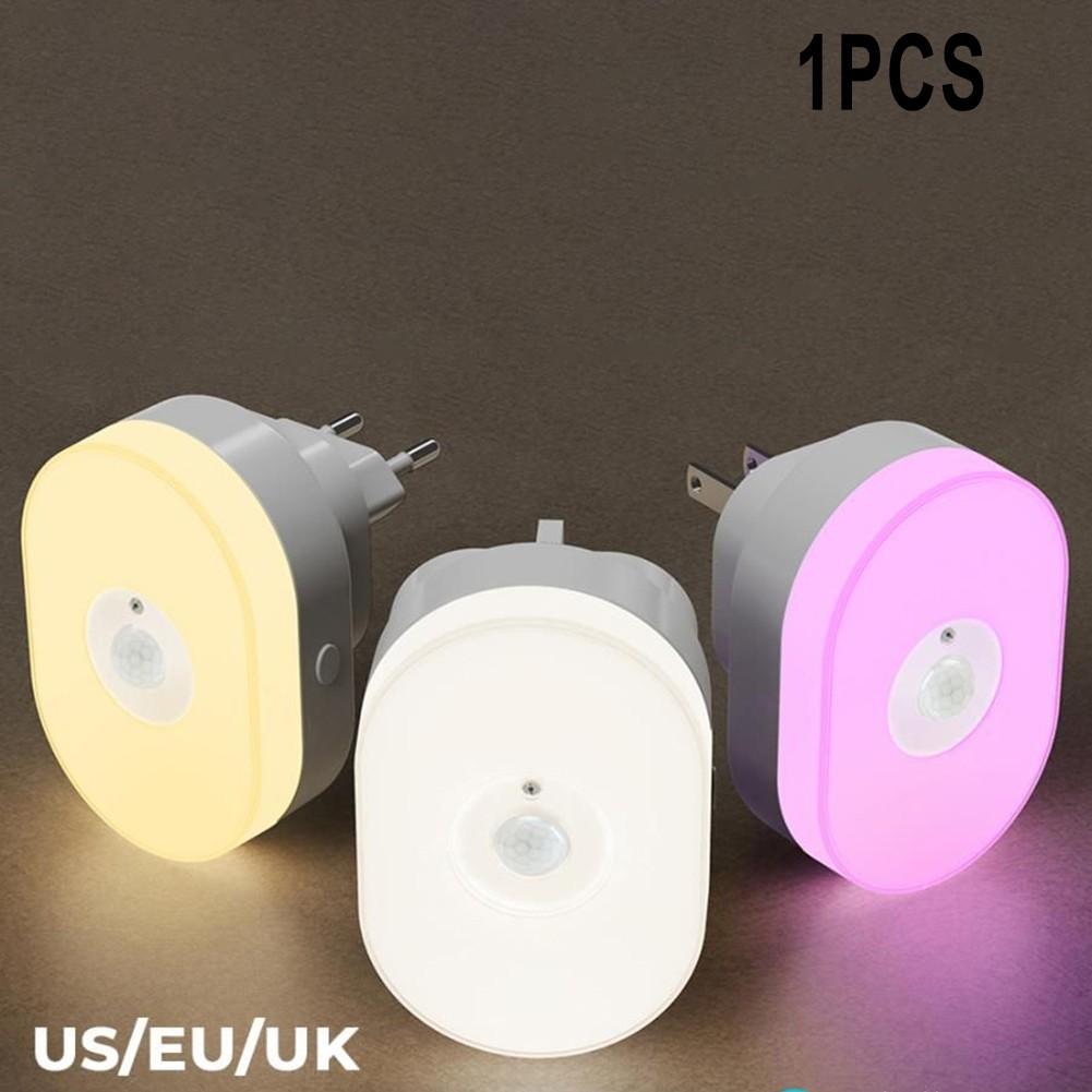 WiFi Smart LED Night Light PIR датчик движения Plug-in Wall Light Voice Control