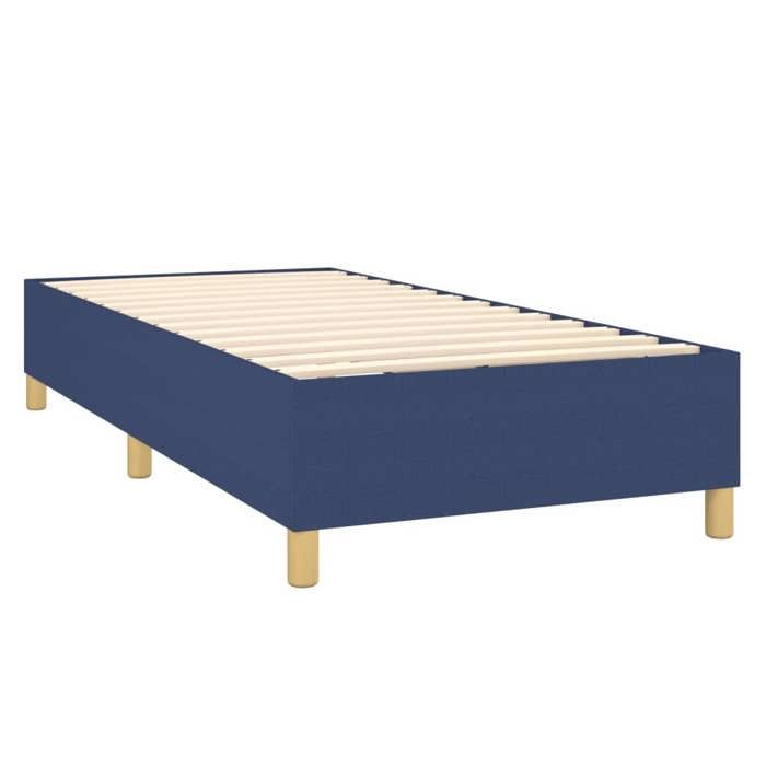Maison Exclusive - Sommier à lattes de lit avec matelas Bleu 80x200 cm Tissu