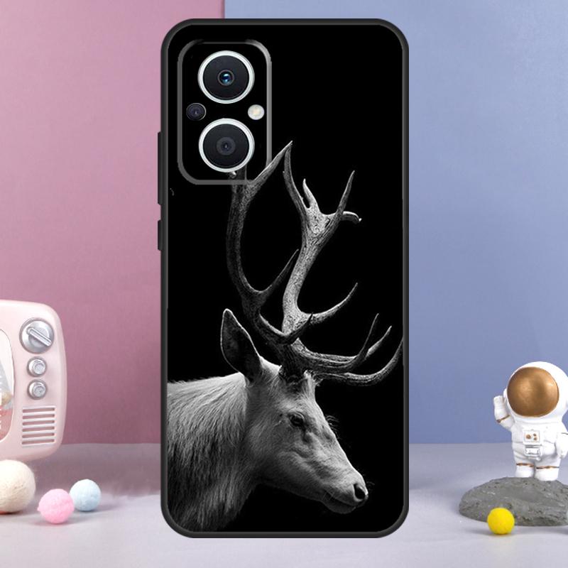 Чехол с оленем для OPPO Reno 14 F 11F 12F 13F 10 11 12 13 Pro 7 8 Lite Чехол для OPPO Find X8 X6 X5 X9 Pro