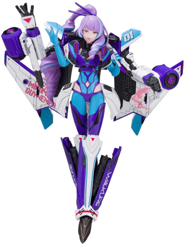 Aoshima Bunka Kyozai VFG Macross Delta Siegfried Mikumo Approximately 150mm Plastic Model Kit (AOSHIMA) VF-31J Guynemer, Tall, Pre-Colored MC-17
