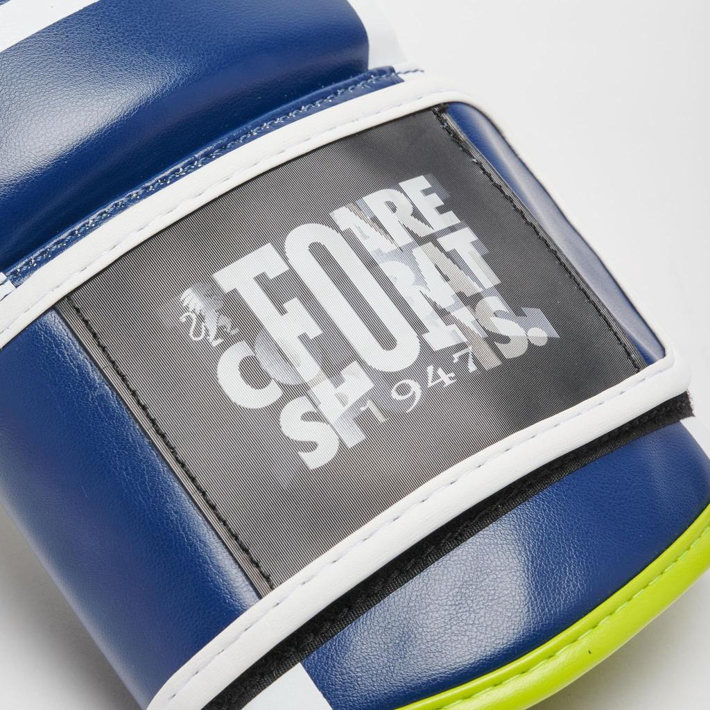 LEONE 1947 боксерские перчатки унисекс [LOGO WACS] синтетическая кожа внешняя часть PU накладка застежка-липучка (10 унций) Синий GN333 [Оригинальный продукт]