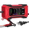 Цифровой ЖК-дисплей 2025 Внедорожник Мотоцикл Грузовик Обнаружение напряжения температуры Интеллектуальное импульсное восстановление Зарядное устройство для автомобильного аккумулятора 12 В 6 А