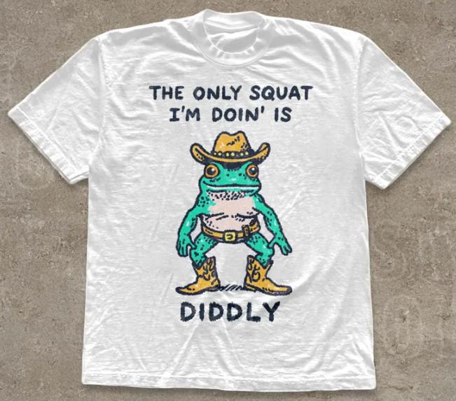 Funny Cowboy Frog Meme Shirt Sarcastic Gym Workout Gift