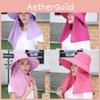 Brim Summer Wide Sun Hat Women With Neck Coverage Outdoor Work Hat Sunshade