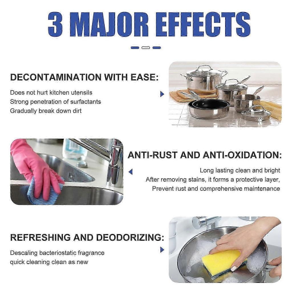 1-5x Bubble Cleaner All-purpose Kitchen Bubble Cleaner Household Kitchen Foam Multifunctiona 100ml