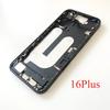 For iPhone 16 Plus Full Housing Middle Frame Bezel With Volume Power Flex Cable Side Button Chassis Repair Parts