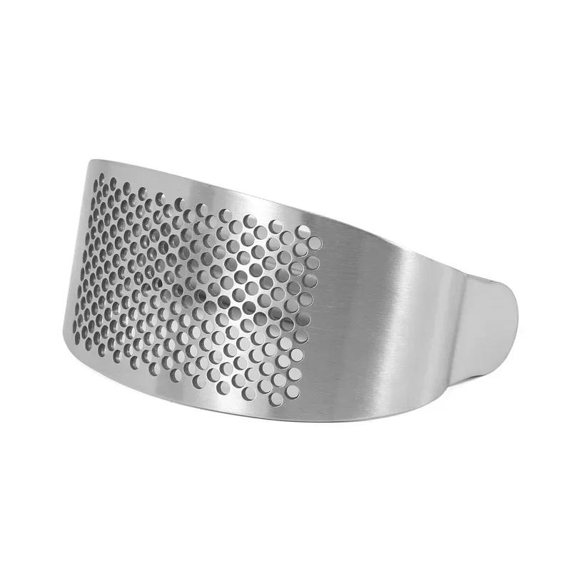 Stainless Steel Garlic Press Manual Grinding Chopper Garlic Ginger Press Multi-function Grinding Slicer Kitchen Gadgets