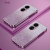 Для Huawei P50 Роскошный Гальванизированный Блестящий Чехол Для Huawei P50 Pro Мягкий ТПУ Бампер Прозрачная Задняя Крышка Телефона