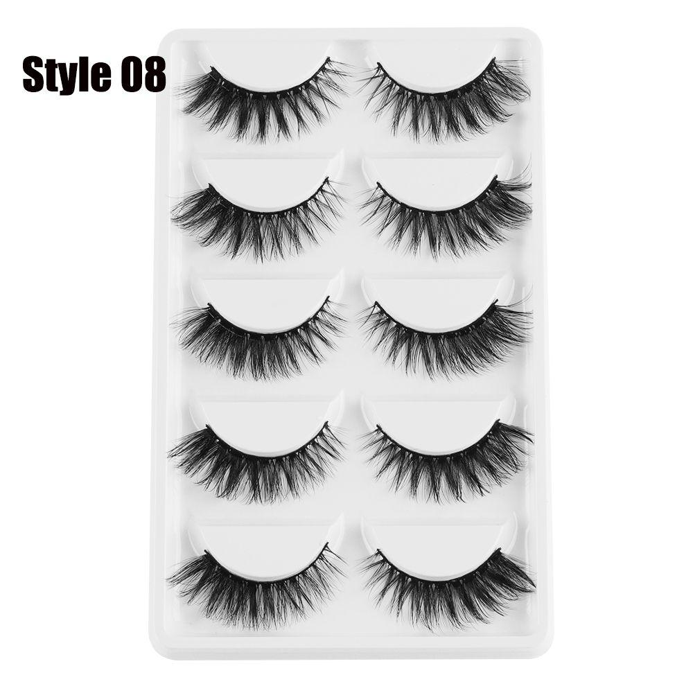 Long Handmade Multilayer Eye Lashes Extension 3D Faux Mink Hair Wispy Fluffy  False Eyelashes