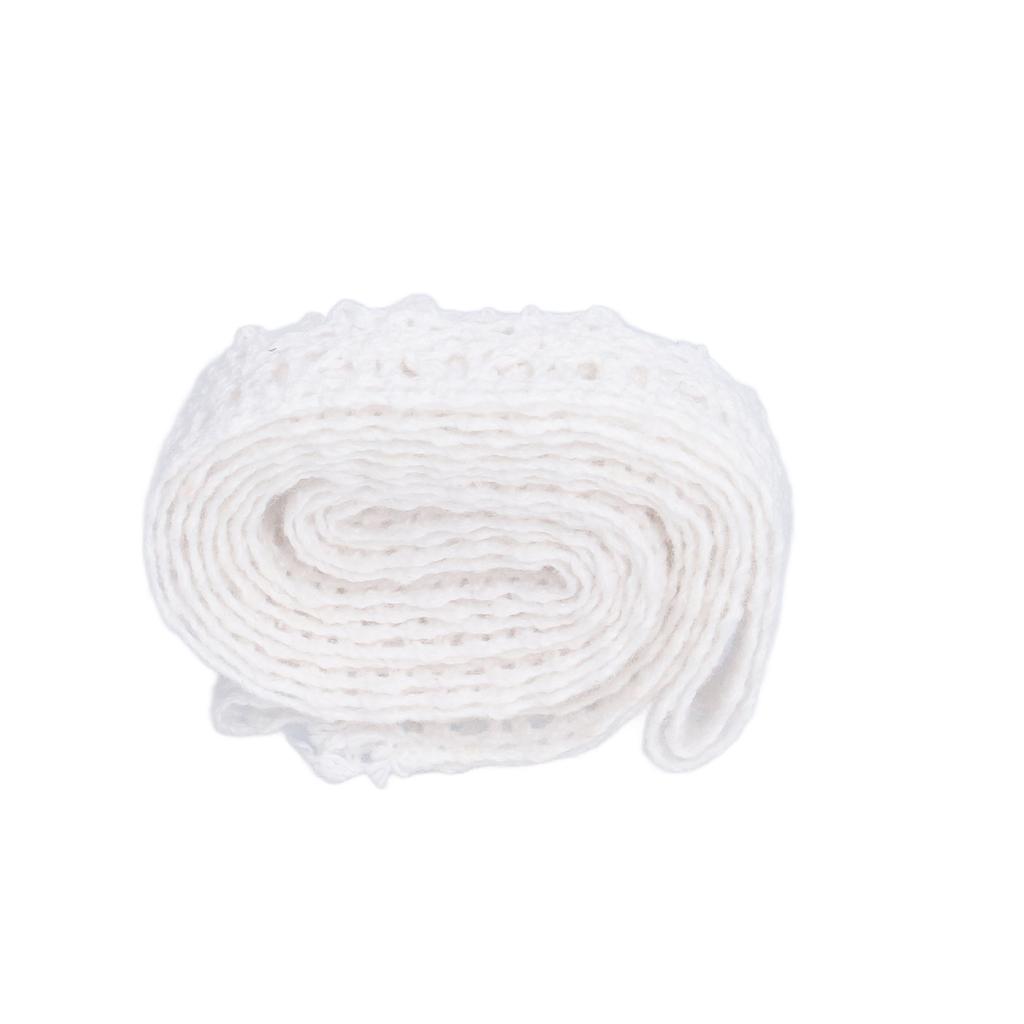 Lace Ribbon Cotton Thread 20 Yards White Decorative Accessories for Clothing Gift Decoration