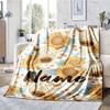 Custom Name Cow Theme Printed Blanket - Perfect for Couch, Bed, Travel & Outdoor Use | Machine Washable, Cozy & Durable.