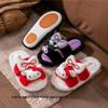 Женские плюшевые тапочки Hello Kitty Sanrio из хлопка с Куроми, форма рыбы