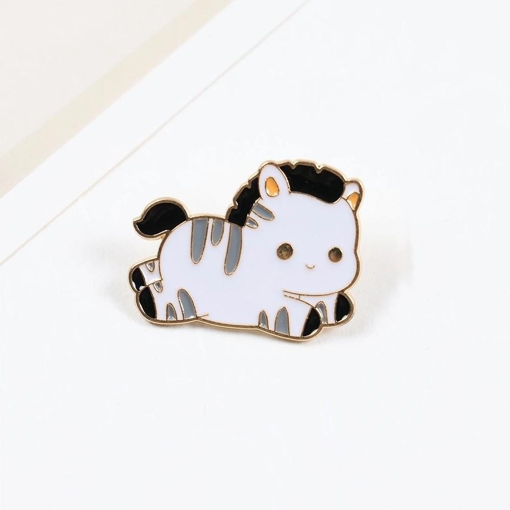 Zinc Zinc Zinc Alloy Zodiac Horse Brooch Chinese Style Animal Brooch Cute New Year Lapel Pins  New Year Gift