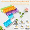 7Day Pill Organizers with Labeled Compartments Monday to Sunday Color-Coded for Travel And Daily Use Featuring a Vibrant Familie